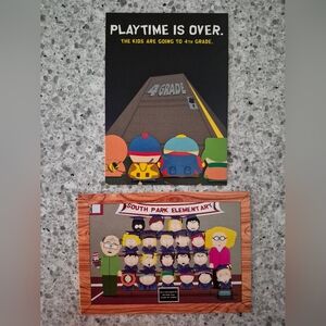 NEW (2) South Park Comedy Central TV Show Ad 3rd 4th Grade Postcards